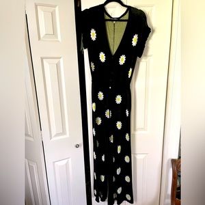 Saint Geraldine wide leg sweater jumpsuit, size small.